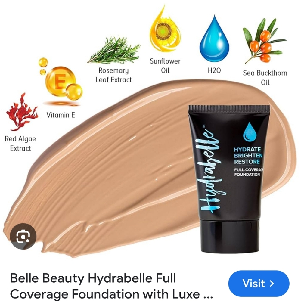 Belle Beauty Hydrabelle Full-Coverage Foundation - Fair. New & Sealed.